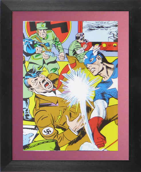 Captain America vs Hitler (Marvel Comics)    Comic Cover Art
