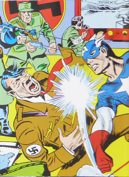 Captain America vs Hitler (Marvel Comics)    Comic Cover Art