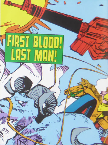 First Blood! Last Man! (Marvel Comics)    Comic Cover Art