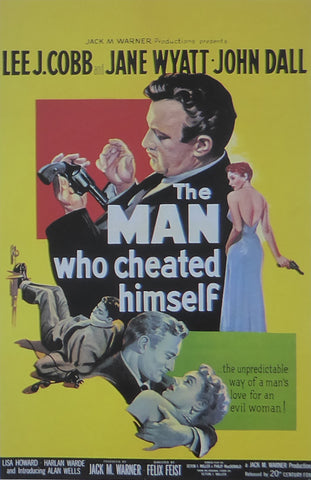 The Man who Cheated Himself Lee J Cobb  Movie Poster 