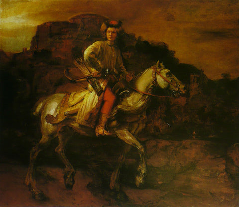 The Polish Rider Rembrandt Harmenszoon van Rijn 