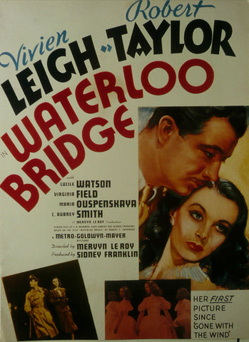 Waterloo Bridge Vivien Leigh / Robert Taylor  Movie Poster  