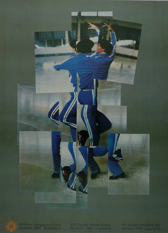 XVI Olympic Winter Games  1984 fragmented skater David Hockney  