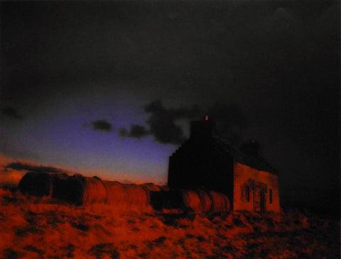Deserted house & hay bales (Atmospheric)  