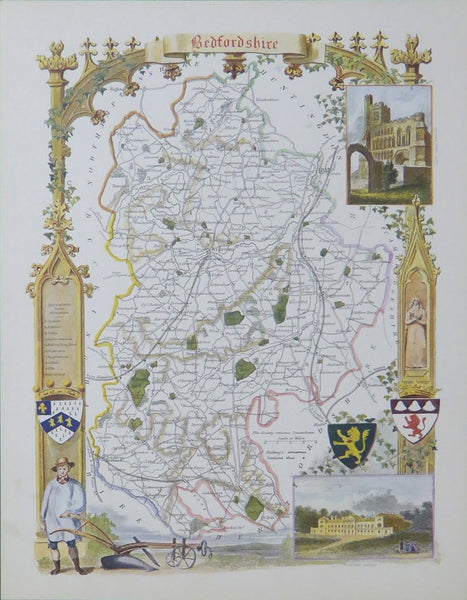 Bedfordshire map 
