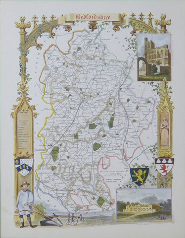 Bedfordshire map 
