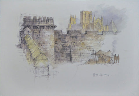 York minster and walls