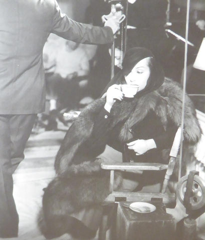 Carole Lombard on set of Princess Comes Across (1936)