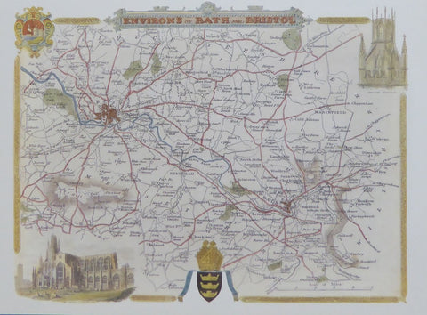 Environs of Bath & Bristol (Map)