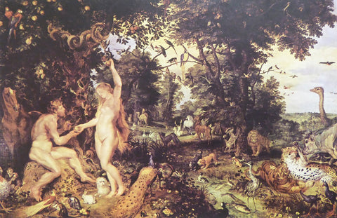 Adam and Eve in Paradise (Paradise with the Fall of Man)  Peter Paul Rubens and Jan Brueghel