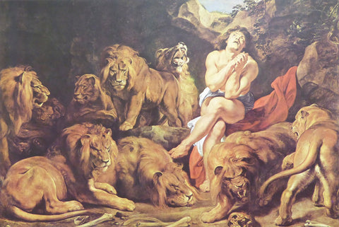 Daniel in the Lion's Den Sir Peter Paul Rubens