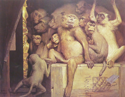 The jury of Apes (Monkey Critics) Gabriel Cornelius Max