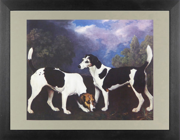 A Hound and Bitch in a landscape  George Stubbs