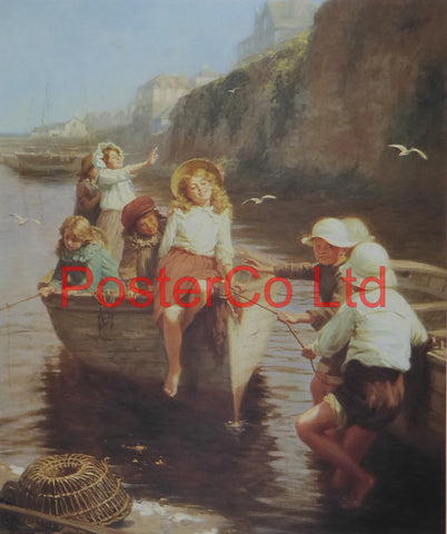 Safely Home (The Boating Party) - Edwin Thomas Roberts - Felix Rose - Framed Print - 16"H x 12"W
