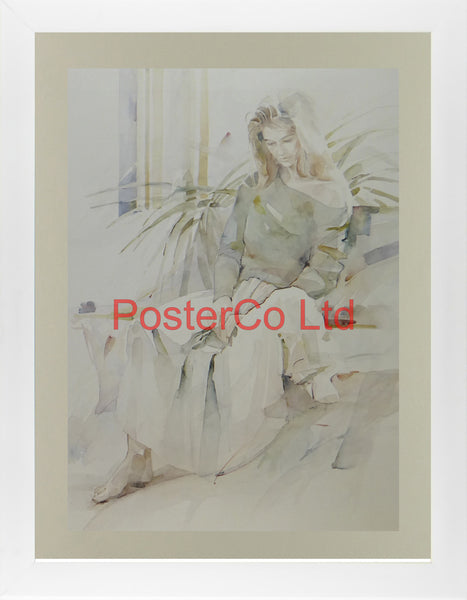 Solitude (Lady) - Christine Comyn - Felix rose 1989 - Framed Print - 16"H x 12"W
