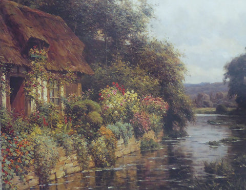 A Thatched Cottage in Summer Louis Aston Knight