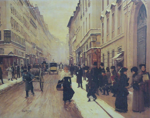 A Paris Street Jean Beraud