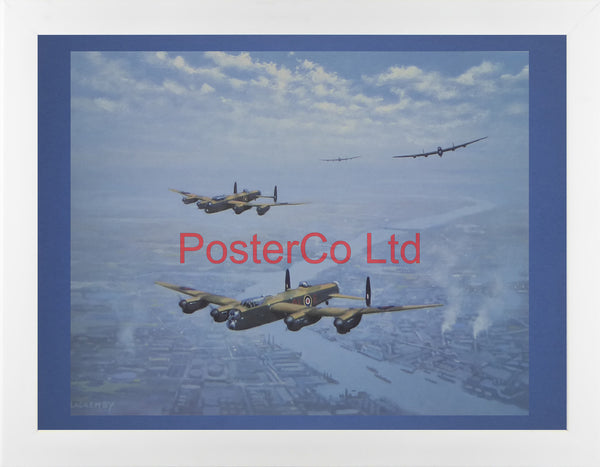 Lancasters - Ron Lackenby - Felix rose 1990 - Framed Print - 12"H x 16"W