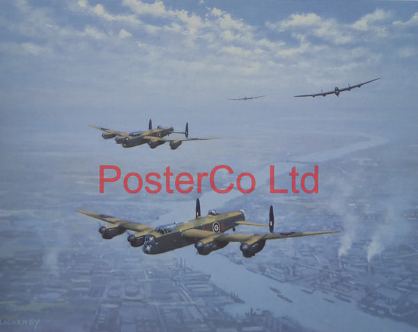 Lancasters - Ron Lackenby - Felix rose 1990 - Framed Print - 12"H x 16"W