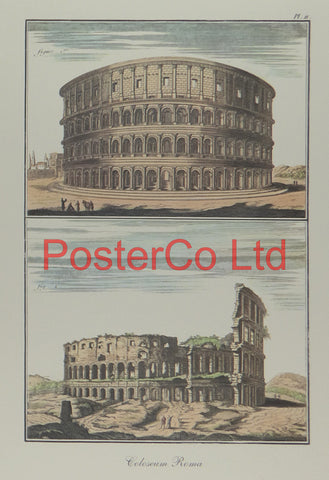 Coloseum Roma - Framed Print - 16"H x 12"W