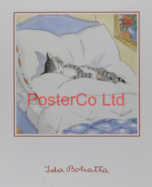 Cat Napping - Ida Bohatta - Framed Print - 16"H x 12"W