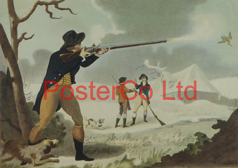 Snipe Shooting (2) - J Wells - Framed Print - 12"H x 16"W