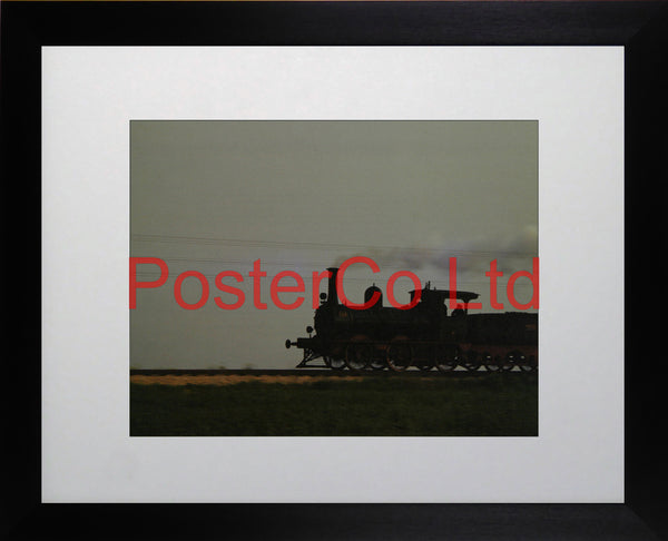 0-6-0 Train Engine - Framed Picture - 11"H x 14"W