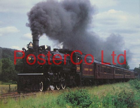 Canadian Pacific's 1246, Passenger express engine Steam Train - Framed Picture - 11"H x 14"W