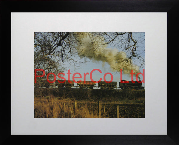 0-6-0 Saddle Tanker - Steam Train - Framed Picture - 11"H x 14"W